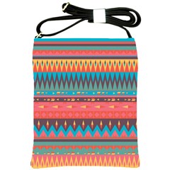 Native American Pattern Shoulder Sling Bag by ExtraAwesomeSauce