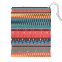 Native American Pattern Drawstring Pouch (4xl) by ExtraGoodSauce