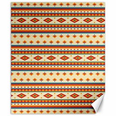 Native American Pattern Canvas 8  x 10 