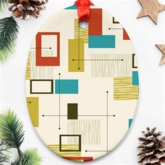 Retro Pattern Vintage Ornament (Oval)