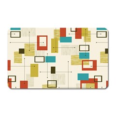 Retro Pattern Vintage Magnet (Rectangular)