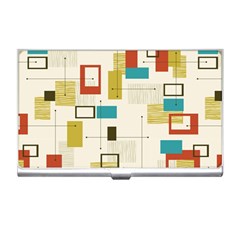 Retro Pattern Vintage Business Card Holder