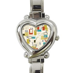 Retro Pattern Vintage Heart Italian Charm Watch