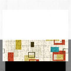 Retro Pattern Vintage Rectangular Jigsaw Puzzl by ExtraAwesomeSauce