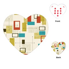 Retro Pattern Vintage Playing Cards Single Design (Heart)