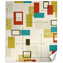 Retro Pattern Vintage Canvas 8  x 10 