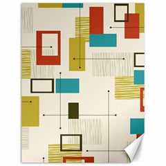 Retro Pattern Vintage Canvas 12  x 16 