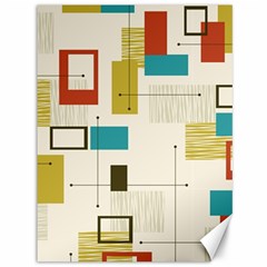 Retro Pattern Vintage Canvas 36  x 48 