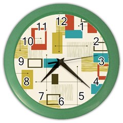 Retro Pattern Vintage Color Wall Clock