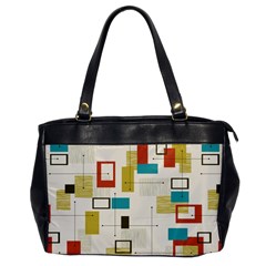 Retro Pattern Vintage Oversize Office Handbag