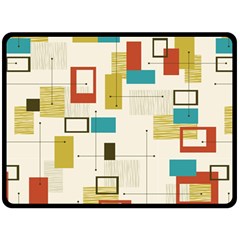 Retro Pattern Vintage Fleece Blanket (Large) 