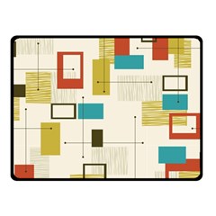 Retro Pattern Vintage Fleece Blanket (Small)