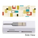 Retro Pattern Vintage Memory Card Reader (Stick) Front