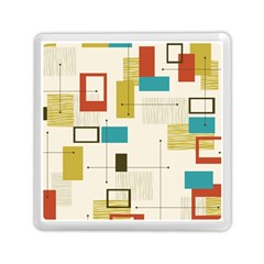 Retro Pattern Vintage Memory Card Reader (Square)