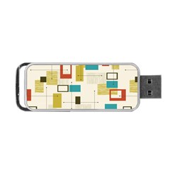 Retro Pattern Vintage Portable USB Flash (One Side)