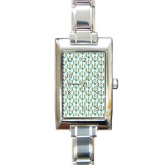 Summer Pattern Rectangle Italian Charm Watch by ExtraGoodSauce