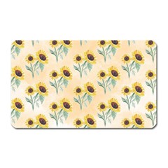 Sunflowers Pattern Magnet (rectangular) by ExtraGoodSauce