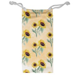 Sunflowers Pattern Jewelry Bag by ExtraGoodSauce