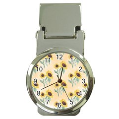 Sunflowers Pattern Money Clip Watches by ExtraGoodSauce