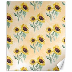 Sunflowers Pattern Canvas 8  X 10  by ExtraAwesomeSauce