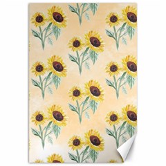 Sunflowers Pattern Canvas 20  X 30  by ExtraGoodSauce