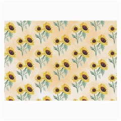 Sunflowers Pattern Large Glasses Cloth (2 Sides) by ExtraGoodSauce