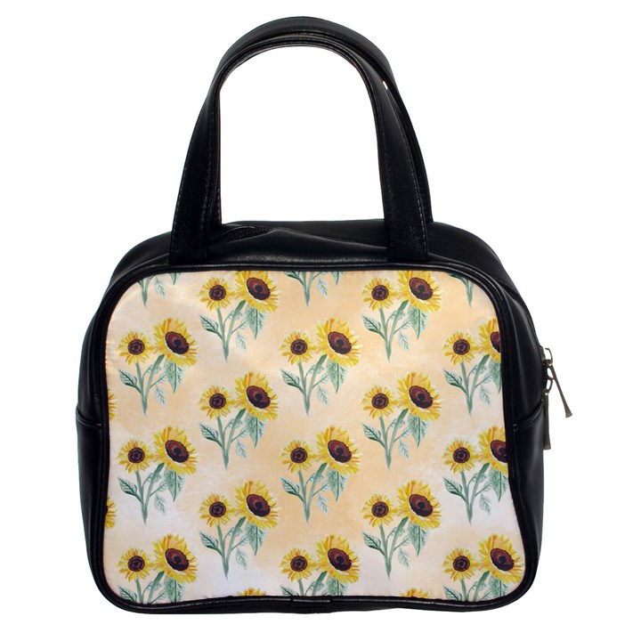 Sunflowers Pattern Classic Handbag (Two Sides)