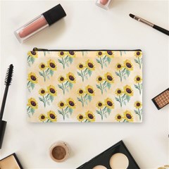 Sunflowers Pattern Cosmetic Bag (medium) by ExtraGoodSauce