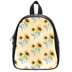 Sunflowers Pattern School Bag (small) by ExtraGoodSauce