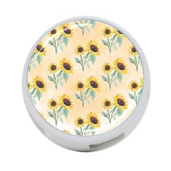 Sunflowers Pattern 4-port Usb Hub (one Side) by ExtraGoodSauce