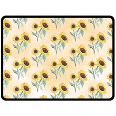 Sunflowers Pattern Fleece Blanket (large)  by ExtraAwesomeSauce