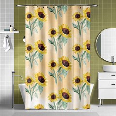 Sunflowers Pattern Shower Curtain 48  X 72  (small)  by ExtraGoodSauce