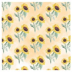 Sunflowers Pattern Wooden Puzzle Square by ExtraGoodSauce