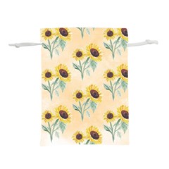 Sunflowers Pattern Lightweight Drawstring Pouch (s) by ExtraAwesomeSauce