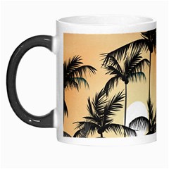 Sunset Palm Trees Beach Summer Morph Mugs by ExtraGoodSauce