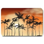 Sunset Palm Trees Beach Summer Large Doormat  30 x20  Door Mat