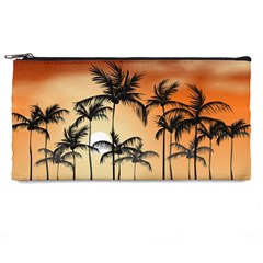 Sunset Palm Trees Beach Summer Pencil Case by ExtraGoodSauce