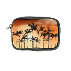 Sunset Palm Trees Beach Summer Coin Purse by ExtraAwesomeSauce