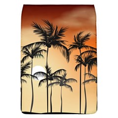 Sunset Palm Trees Beach Summer Removable Flap Cover (l) by ExtraGoodSauce