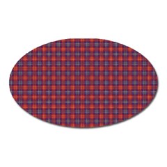 Tartan Pattern Oval Magnet by ExtraAwesomeSauce