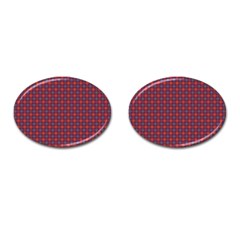 Tartan Pattern Cufflinks (oval) by ExtraGoodSauce