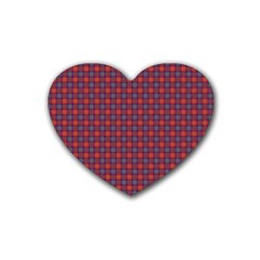 Tartan Pattern Heart Coaster (4 Pack)  by ExtraGoodSauce