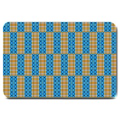 Tartan Pattern Large Doormat  by ExtraAwesomeSauce