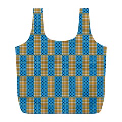 Tartan Pattern Full Print Recycle Bag (l) by ExtraGoodSauce