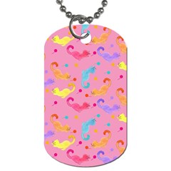 Watercolor Cats Pattern Dog Tag (one Side) by ExtraGoodSauce