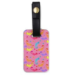 Watercolor Cats Pattern Luggage Tag (one Side) by ExtraGoodSauce