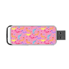 Watercolor Cats Pattern Portable Usb Flash (two Sides) by ExtraGoodSauce