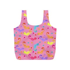 Watercolor Cats Pattern Full Print Recycle Bag (s)