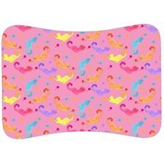 Watercolor Cats Pattern Velour Seat Head Rest Cushion by ExtraGoodSauce