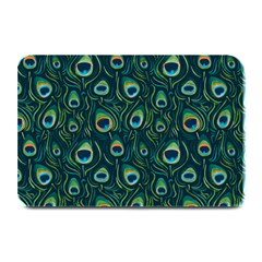 Watercolor Peacock Feather Pattern Plate Mats by ExtraGoodSauce